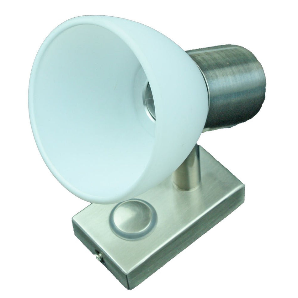 Lunasea LED Wall Mount Light Fixture - Touch Dimming - Brushed Nickel - Warm White - 3W - Get Tight Gear