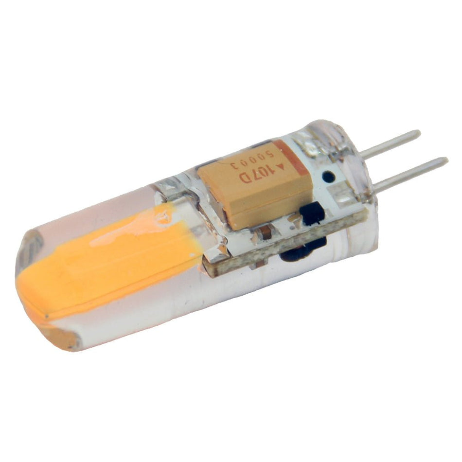 Lunasea Natural White G4 Bulb 2W 10 - 30VDC Bottom Pin Silicon Encapsulated - Get Tight Gear