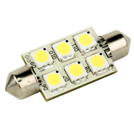 Lunasea Single - Sided 6 LED Festoon - 10 - 30VDC/1.5W/97 Lumens - Warm White - Get Tight Gear