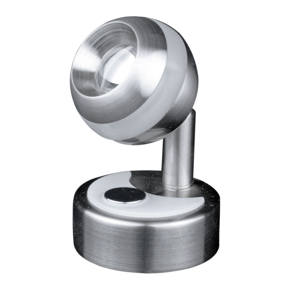 Lunasea Wall Mount LED Light w/Clear Ring & Touch Dimming - Warm White/Brushed Nickel Finish - Get Tight Gear