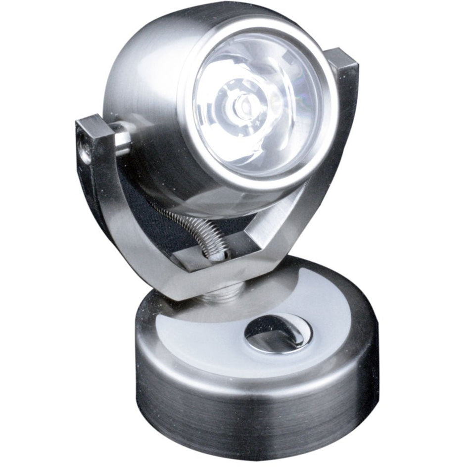 Lunasea Wall Mount LED Light w/Touch Dimming - Warm White/Brushed Nickel Finish - Rotating Light - Get Tight Gear