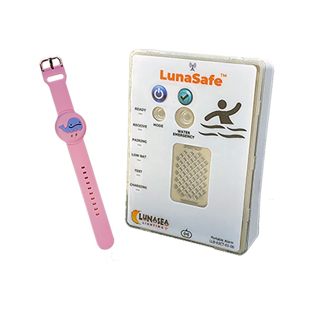 Lunasea Water Activated RF Transmitter w/Rechargeable Alarm Receiver - Pink - Get Tight Gear