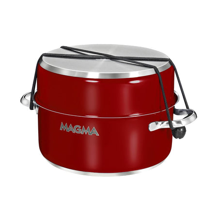 Magma Nestable 10 Piece Induction Non - Stick Enamel Finish Cookware Set - Magma Red - Get Tight Gear