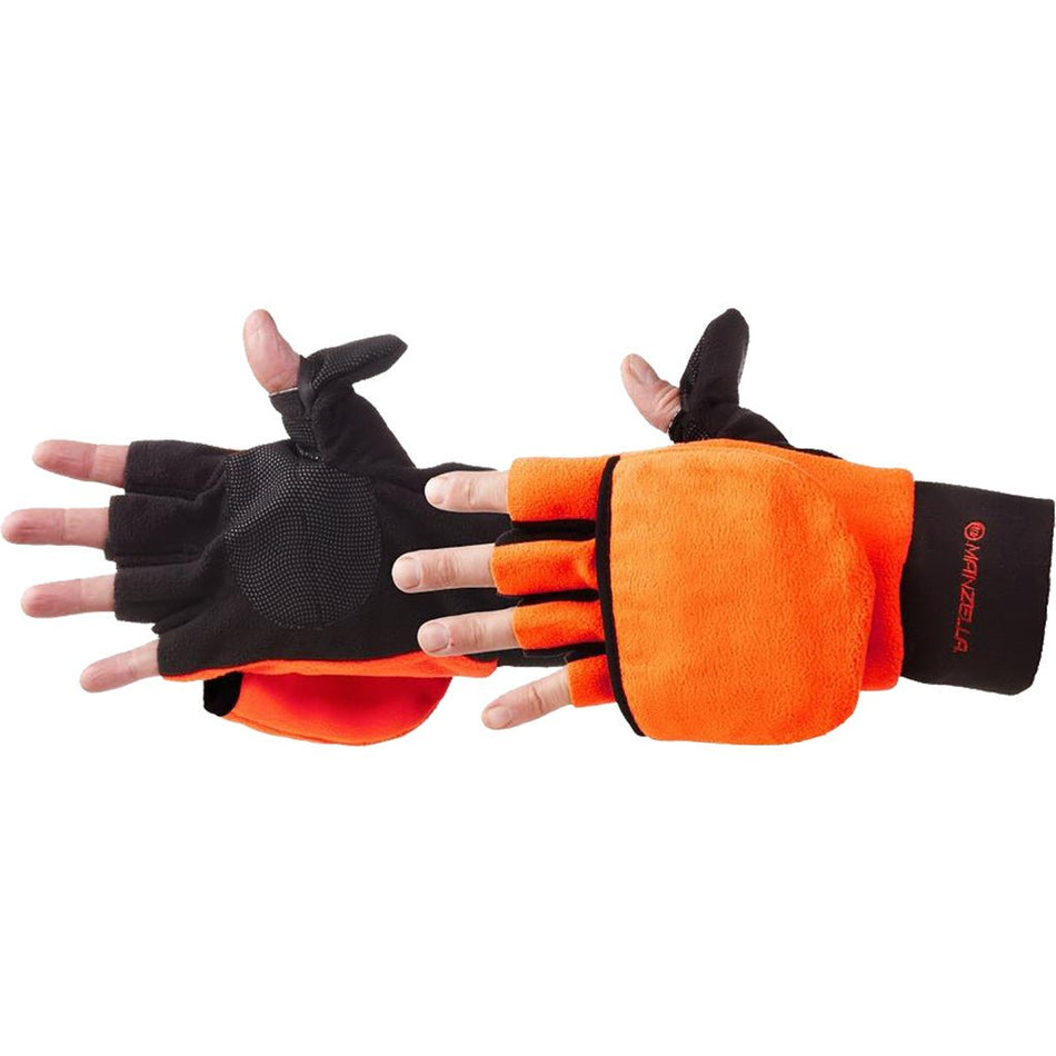 Manzella Convertible Glove/Mitten Large Blaze Orange - Get Tight Gear