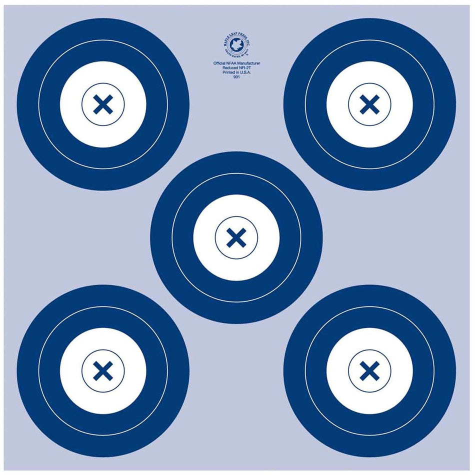 Maple Leaf NFAA Indoor Target 5 Spot Target 25 pk. - Get Tight Gear