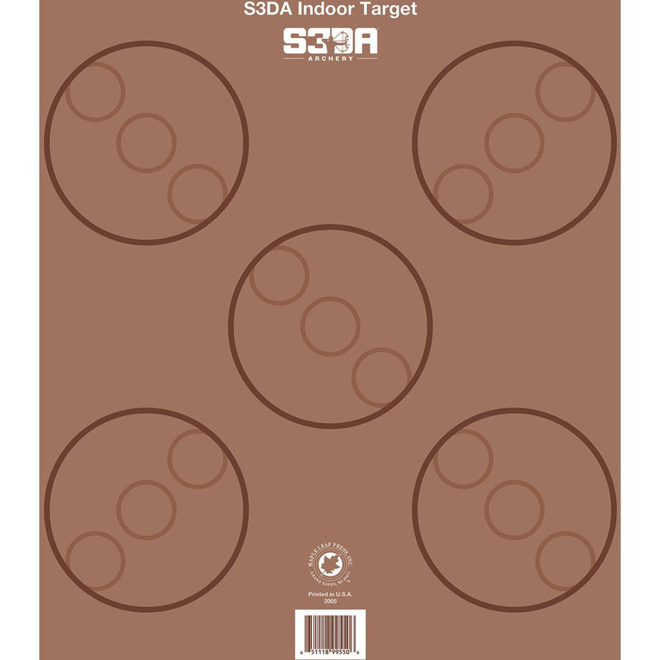 Maple Leaf S3DA 3D Target Face Brown ASA 25 pk. - Get Tight Gear