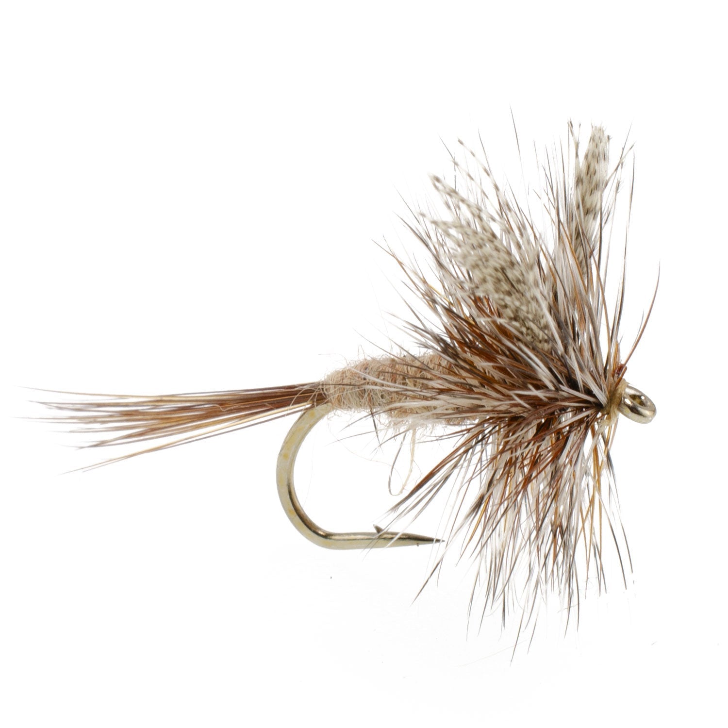 March Brown Classic Dry Fly - 6 Flies Hook Size 12 - Get Tight Gear