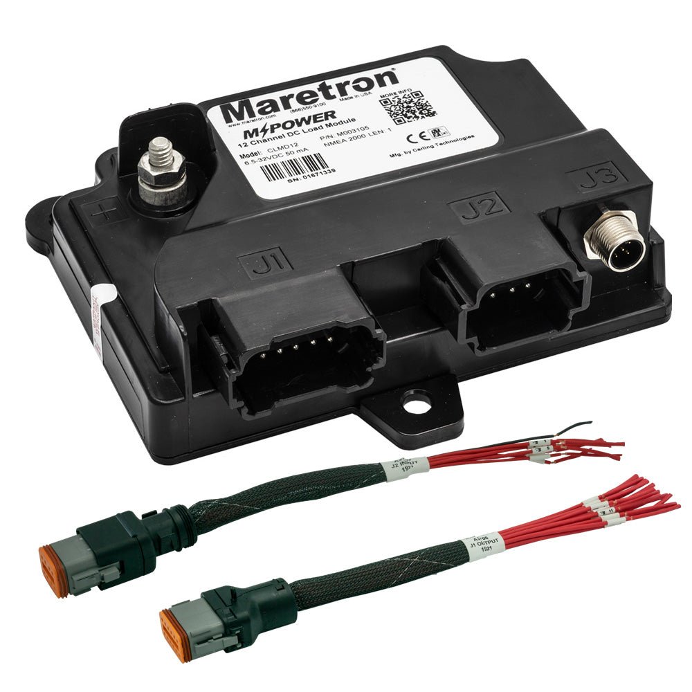 Maretron MPower 12 Channel DC Load Module NMEA 2K w/12" Pigtail Adapter Cable for J1 & J2 Connectors - Get Tight Gear