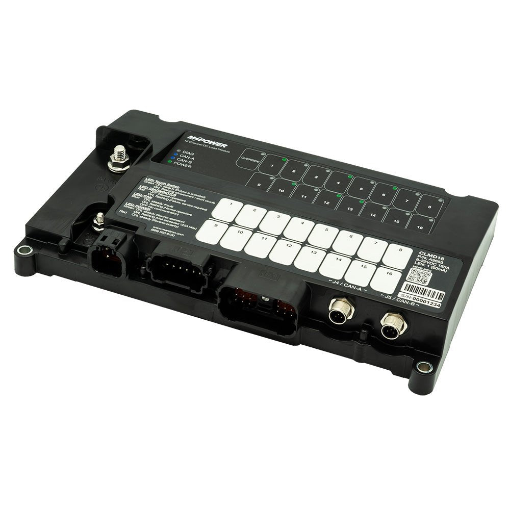 Maretron MPower 16 - Channel DC Load Controller Module w/NMEA 2K w/o Connectors - Get Tight Gear