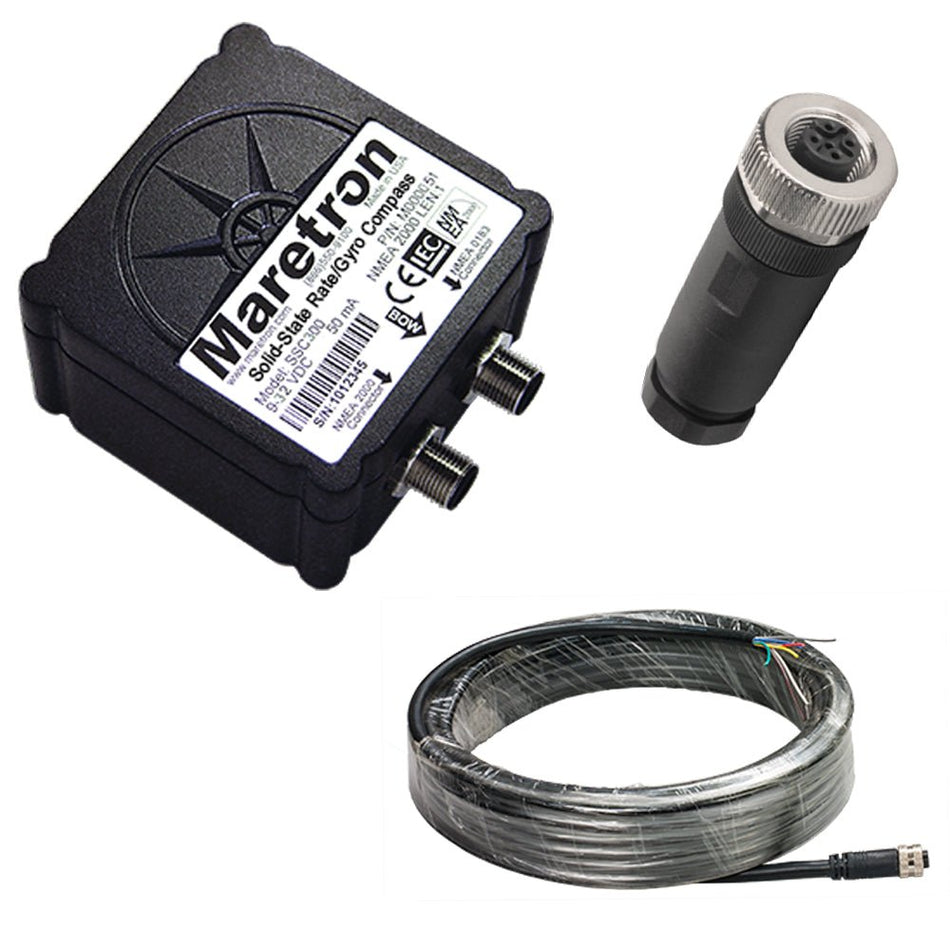 Maretron Solid - State Rate/Gyro Compass w/10m Cable & Connector - Get Tight Gear