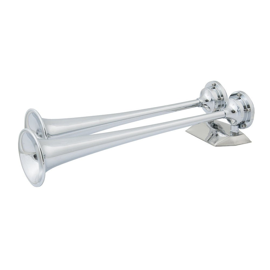 Marinco 12V Chrome Plated Dual Trumpet Air Horn - Get Tight Gear