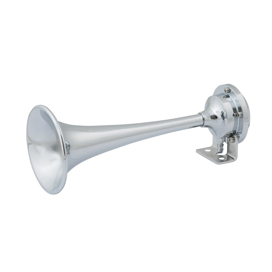 Marinco 12V Chrome Plated Single Trumpet Mini Air Horn - Get Tight Gear