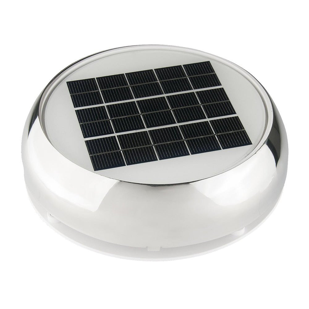 Marinco 3" Day/Night Solar Vent - Stainless Steel - Get Tight Gear