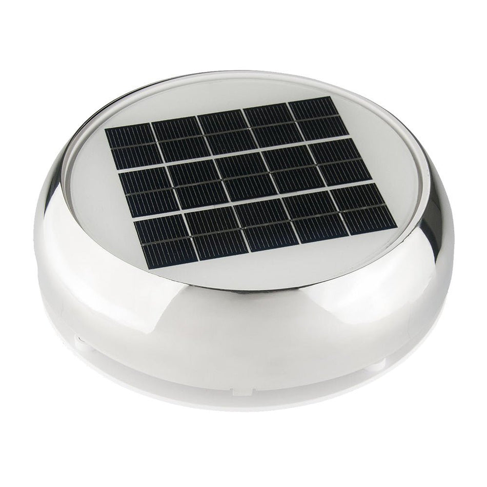 Marinco 3" Day/Night Solar Vent - Stainless Steel - Get Tight Gear