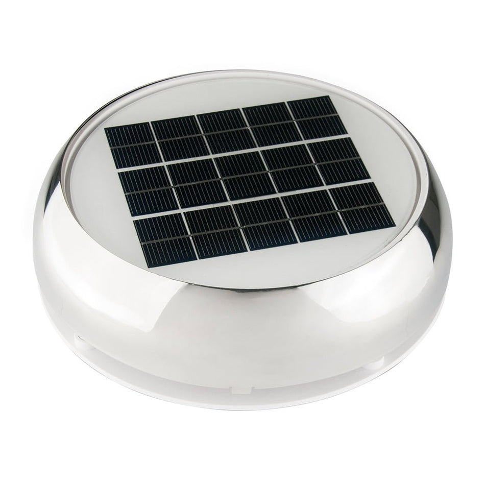 Marinco 4" Day/Night Solar Vent - Stainless Steel - Get Tight Gear
