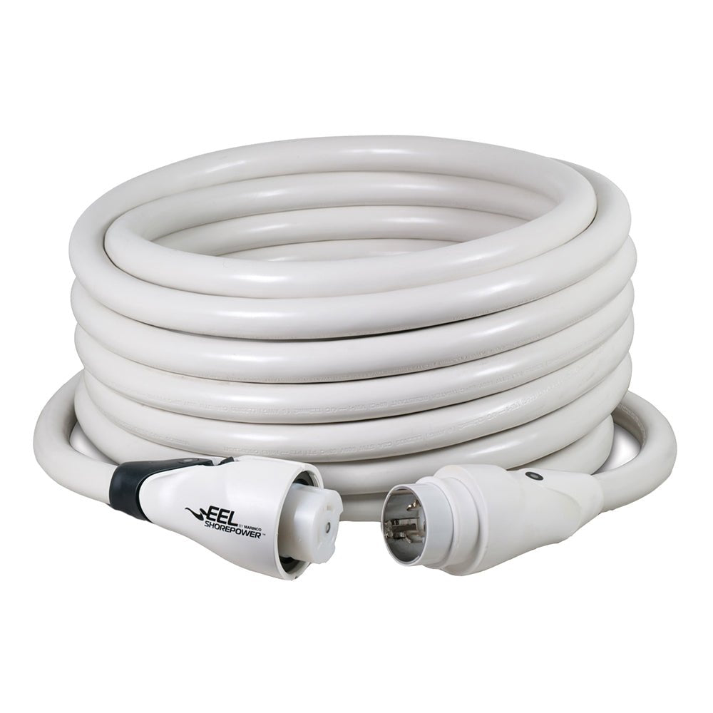 Marinco EEL 50A White Cordset - 125/250V - 50' - Get Tight Gear