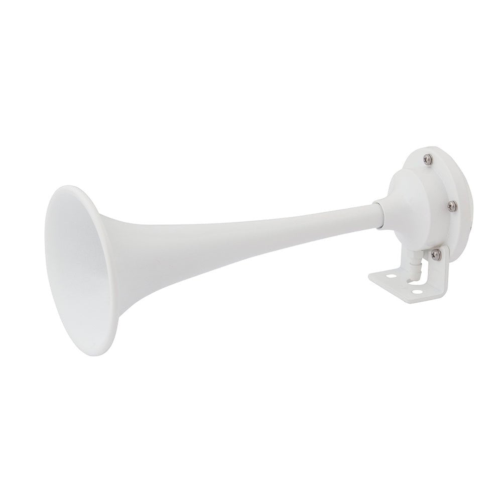 Marinco White Epoxy Coated Single Trumpet Mini Air Horn - Get Tight Gear