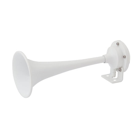 Marinco White Epoxy Coated Single Trumpet Mini Air Horn - Get Tight Gear