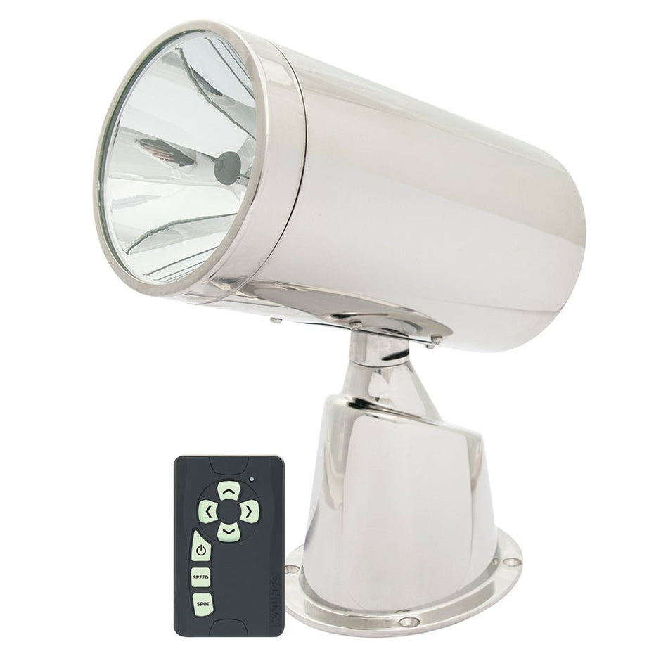 Marinco Wireless Stainless Steel Spotlight/Floodlight w/Remote - Get Tight Gear