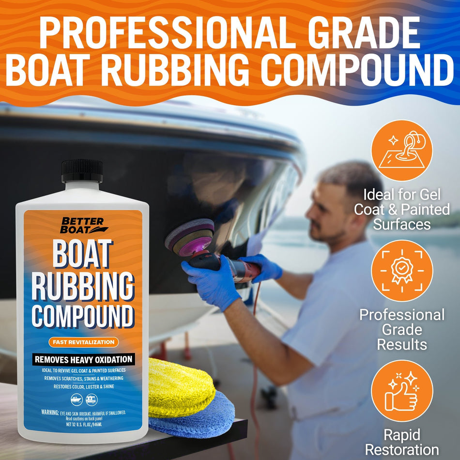 Marine Boat Rubbing Compound - Get Tight Gear