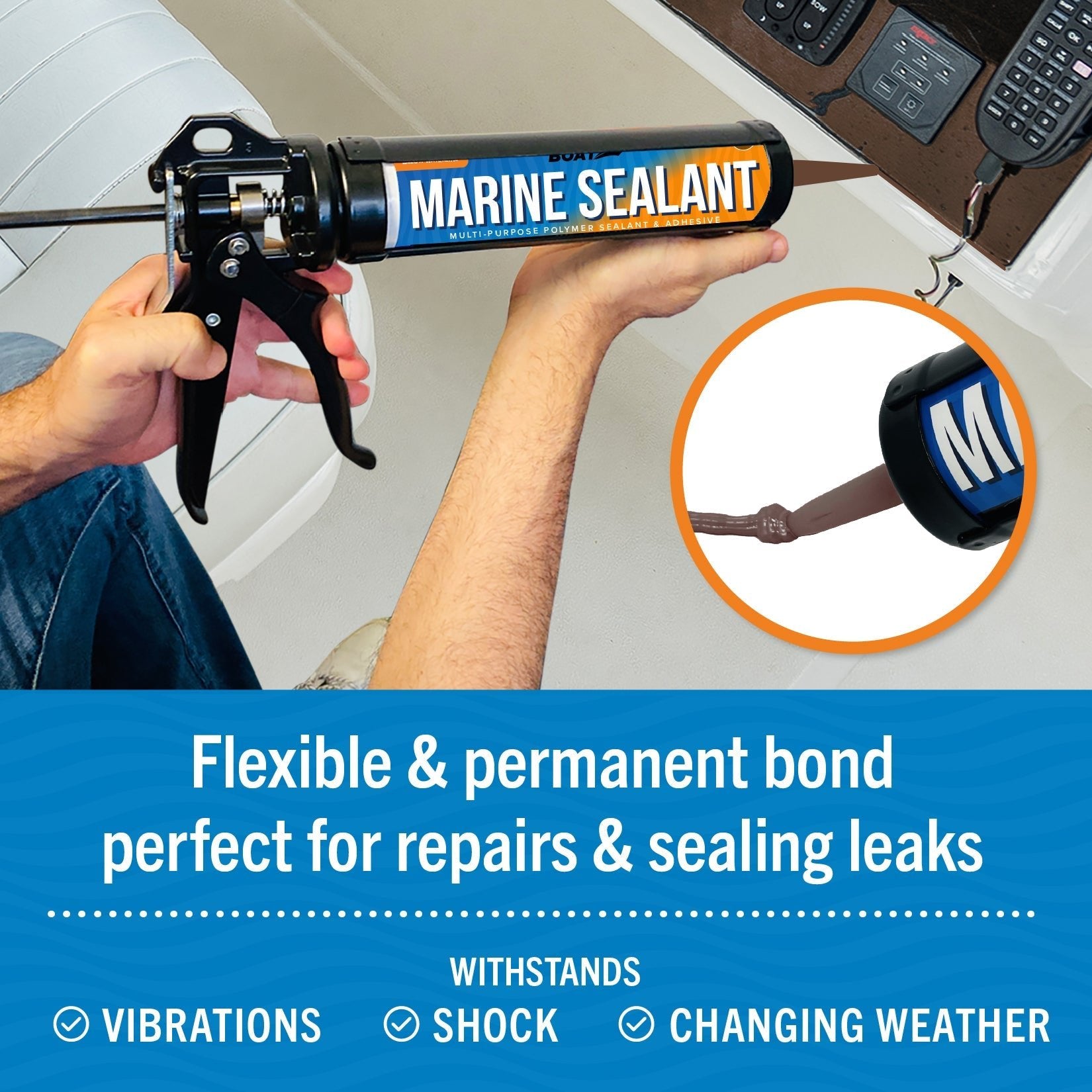 Marine Sealant & Adhesive Caulk - Get Tight Gear
