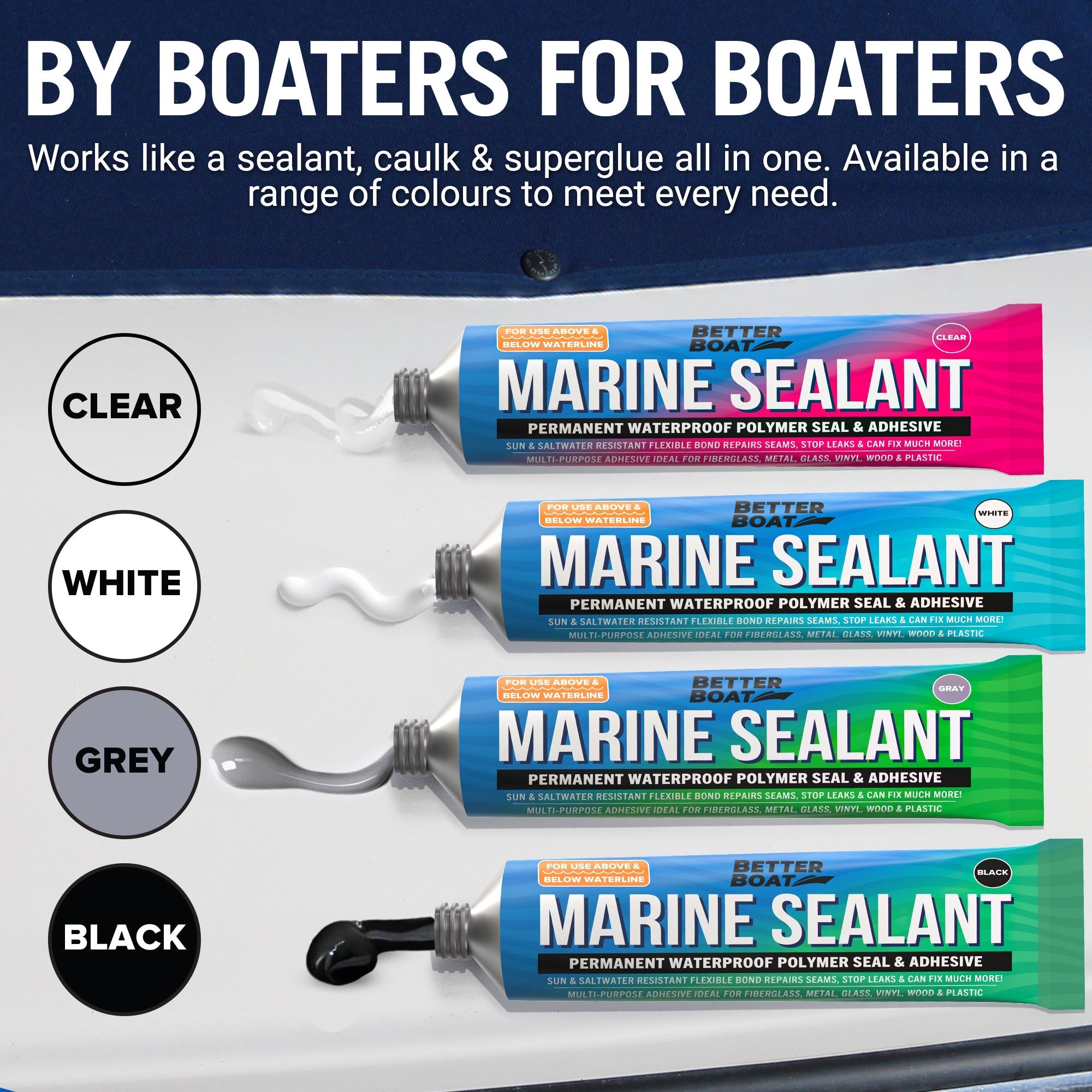 Marine Sealant & Adhesive Caulk - Get Tight Gear