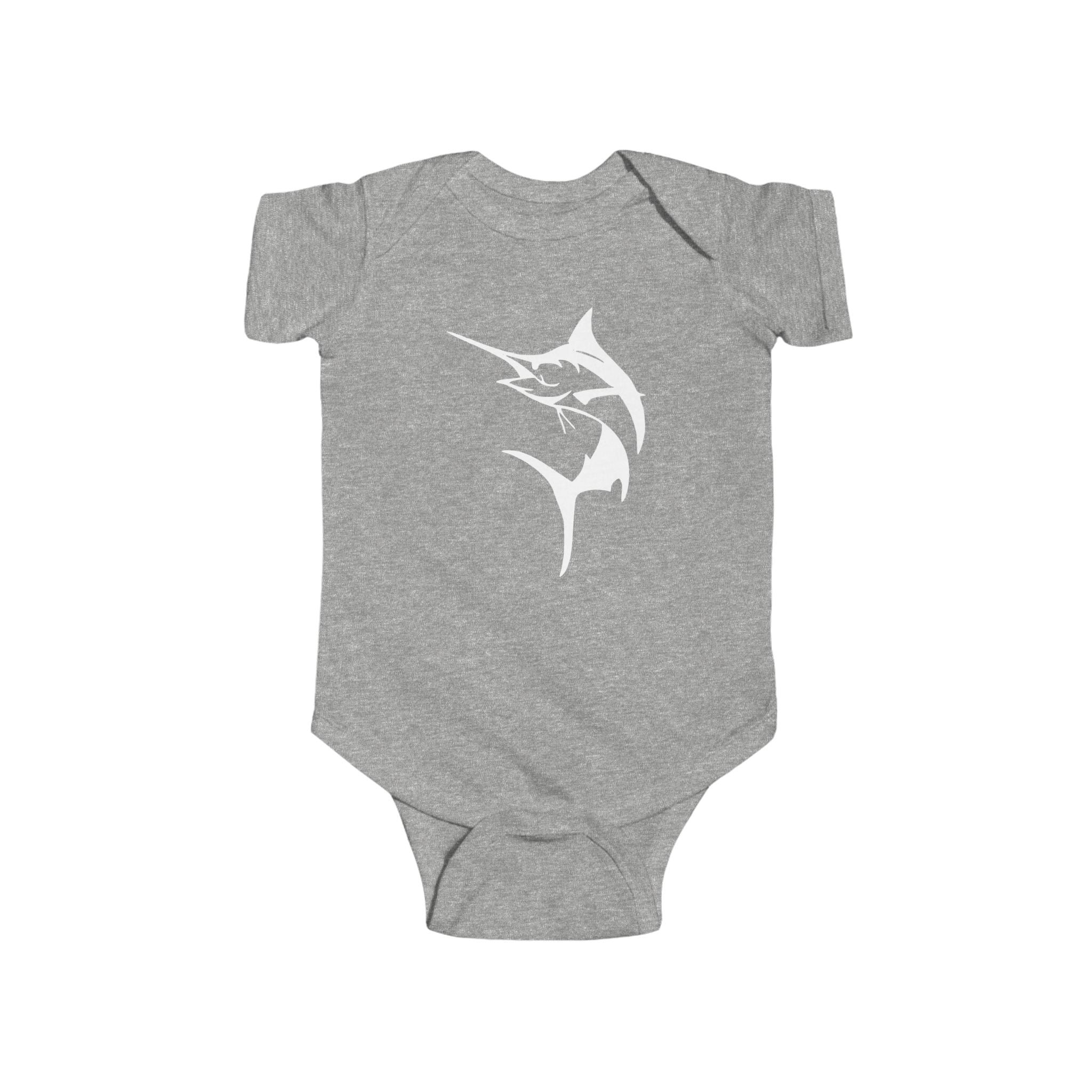 Marlin Baby Bodysuit - Cute Infant Outfit, Sea Lover Gift, Baby Shower Present, Nautical Theme Fashion, Summer Beach Wear - Get Tight Gear