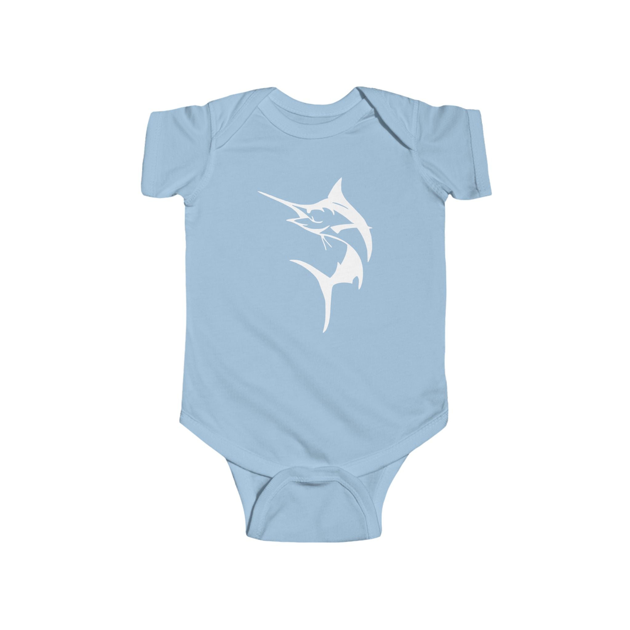 Marlin Baby Bodysuit - Cute Infant Outfit, Sea Lover Gift, Baby Shower Present, Nautical Theme Fashion, Summer Beach Wear - Get Tight Gear