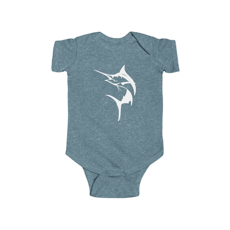 Marlin Baby Bodysuit - Cute Infant Outfit, Sea Lover Gift, Baby Shower Present, Nautical Theme Fashion, Summer Beach Wear - Get Tight Gear