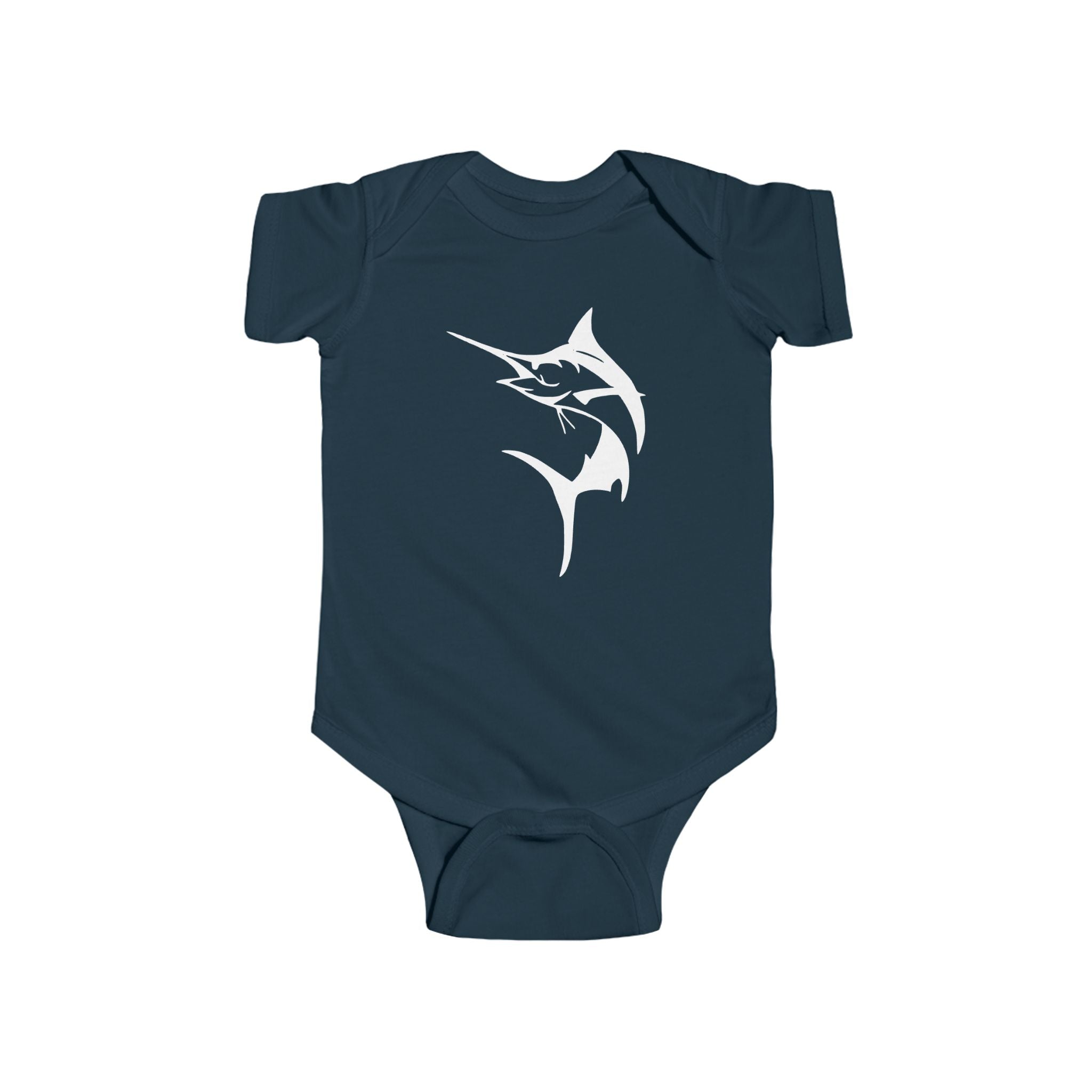 Marlin Baby Bodysuit - Cute Infant Outfit, Sea Lover Gift, Baby Shower Present, Nautical Theme Fashion, Summer Beach Wear - Get Tight Gear