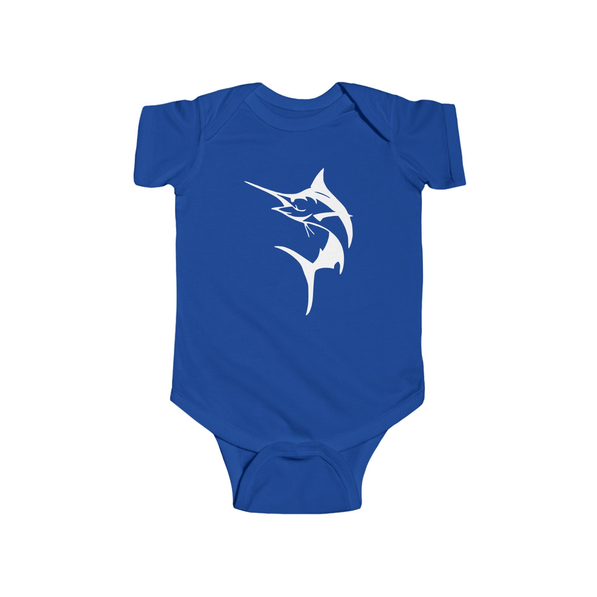 Marlin Baby Bodysuit - Cute Infant Outfit, Sea Lover Gift, Baby Shower Present, Nautical Theme Fashion, Summer Beach Wear - Get Tight Gear