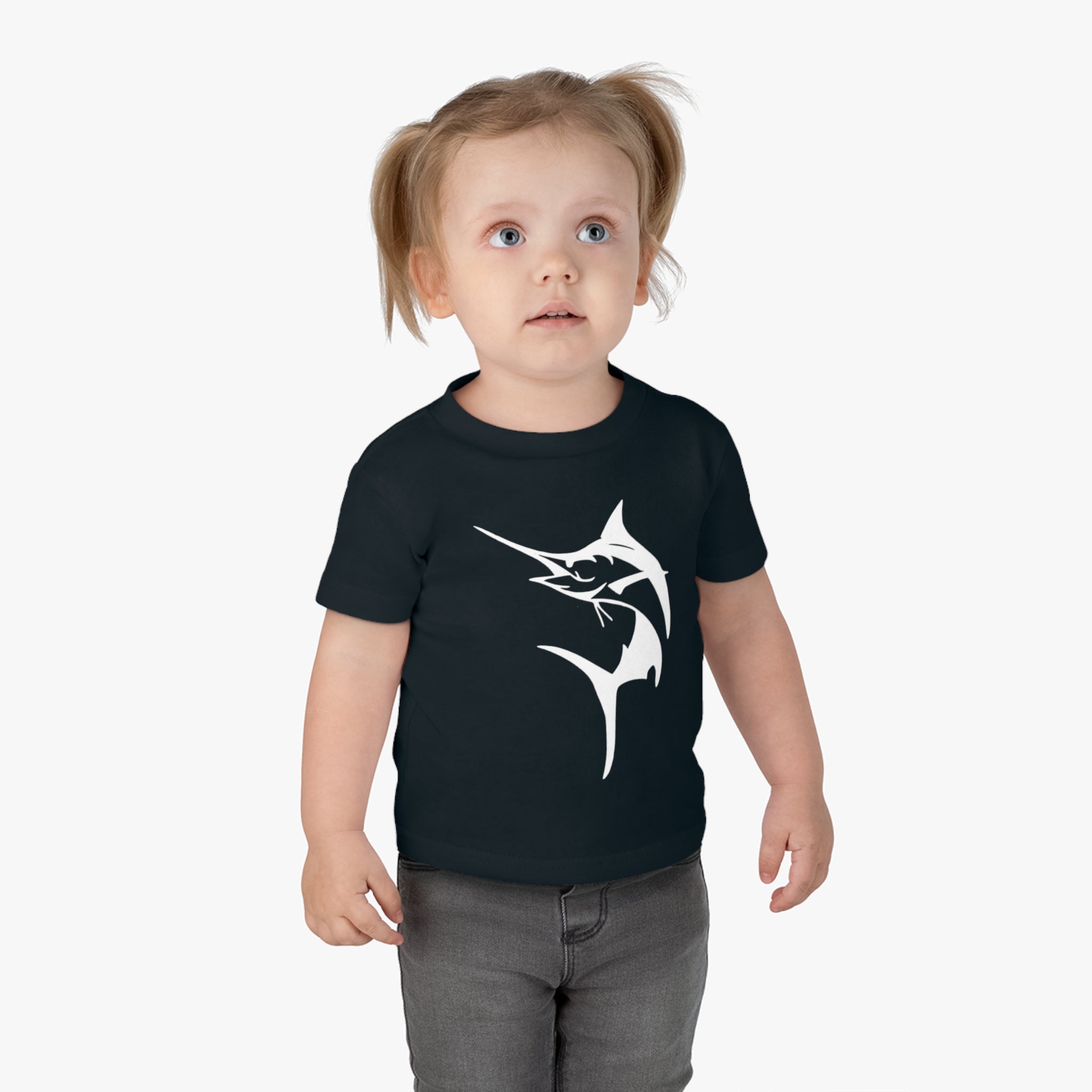 Marlin Baby Fishing Tee, Cute Infant Fishing Shirt, Toddler Tee for Fishing Lovers, Baby Boy Shirt, Outdoorsy Baby Gift - Get Tight Gear