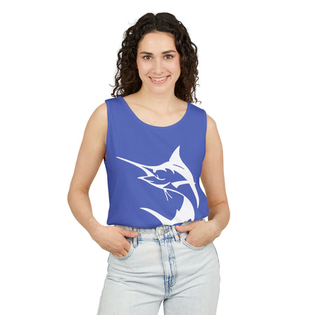 Marlin Fishing Tank Top - Unisex Beachwear, Summer Shirt, Gift for Fishermen, Ocean Lover Apparel, Casual Layering Piece - Get Tight Gear
