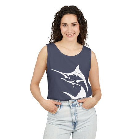 Marlin Fishing Tank Top - Unisex Beachwear, Summer Shirt, Gift for Fishermen, Ocean Lover Apparel, Casual Layering Piece - Get Tight Gear
