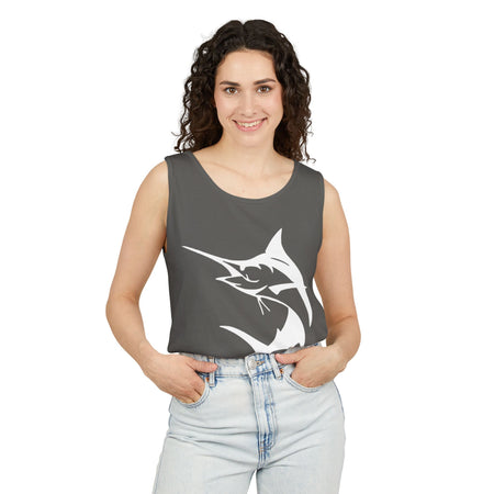 Marlin Fishing Tank Top - Unisex Beachwear, Summer Shirt, Gift for Fishermen, Ocean Lover Apparel, Casual Layering Piece - Get Tight Gear
