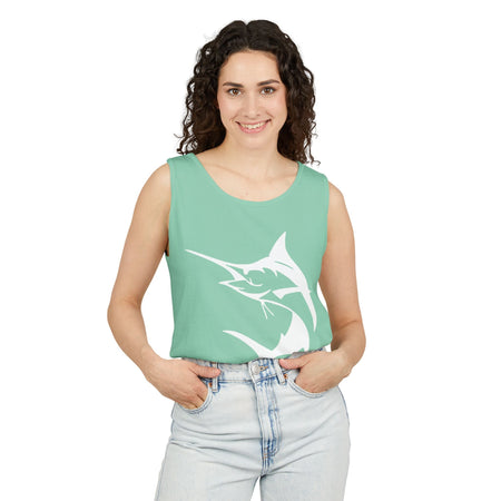 Marlin Fishing Tank Top - Unisex Beachwear, Summer Shirt, Gift for Fishermen, Ocean Lover Apparel, Casual Layering Piece - Get Tight Gear
