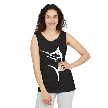 Marlin Fishing Tank Top - Unisex Beachwear, Summer Shirt, Gift for Fishermen, Ocean Lover Apparel, Casual Layering Piece - Get Tight Gear