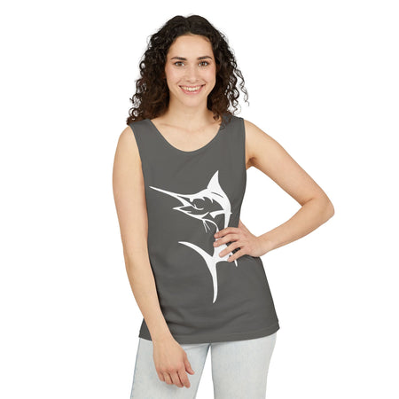 Marlin Fishing Tank Top - Unisex Beachwear, Summer Shirt, Gift for Fishermen, Ocean Lover Apparel, Casual Layering Piece - Get Tight Gear