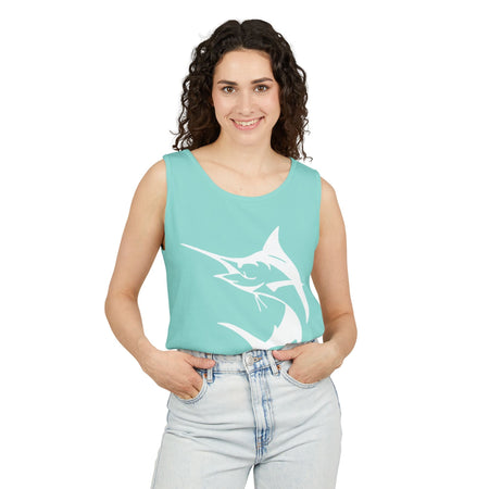 Marlin Fishing Tank Top - Unisex Beachwear, Summer Shirt, Gift for Fishermen, Ocean Lover Apparel, Casual Layering Piece - Get Tight Gear