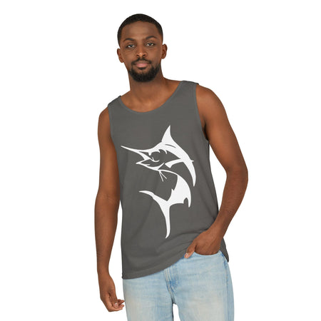 Marlin Fishing Tank Top - Unisex Beachwear, Summer Shirt, Gift for Fishermen, Ocean Lover Apparel, Casual Layering Piece - Get Tight Gear