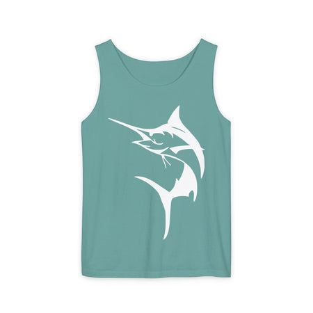 Marlin Fishing Tank Top - Unisex Beachwear, Summer Shirt, Gift for Fishermen, Ocean Lover Apparel, Casual Layering Piece - Get Tight Gear