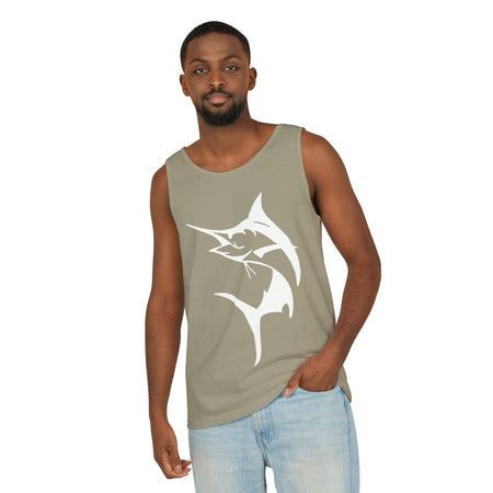 Marlin Fishing Tank Top - Unisex Beachwear, Summer Shirt, Gift for Fishermen, Ocean Lover Apparel, Casual Layering Piece - Get Tight Gear