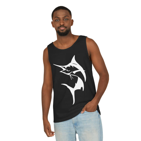 Marlin Fishing Tank Top - Unisex Beachwear, Summer Shirt, Gift for Fishermen, Ocean Lover Apparel, Casual Layering Piece - Get Tight Gear