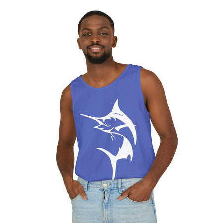 Marlin Fishing Tank Top - Unisex Beachwear, Summer Shirt, Gift for Fishermen, Ocean Lover Apparel, Casual Layering Piece - Get Tight Gear