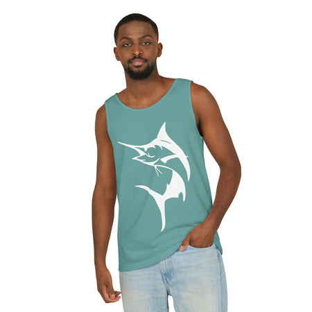 Marlin Fishing Tank Top - Unisex Beachwear, Summer Shirt, Gift for Fishermen, Ocean Lover Apparel, Casual Layering Piece - Get Tight Gear