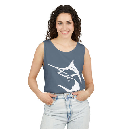 Marlin Fishing Tank Top - Unisex Beachwear, Summer Shirt, Gift for Fishermen, Ocean Lover Apparel, Casual Layering Piece - Get Tight Gear