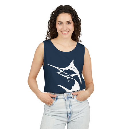 Marlin Fishing Tank Top - Unisex Beachwear, Summer Shirt, Gift for Fishermen, Ocean Lover Apparel, Casual Layering Piece - Get Tight Gear