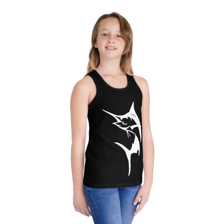 Marlin Kid's Jersey Tank Top - Get Tight Gear, Summer Wear, Fishing Tank, Gift for Young Anglers, Casual Kids Clothing, Beach Outfit - Get Tight Gear