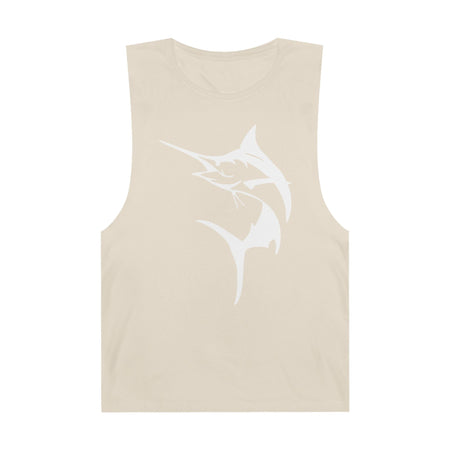 Marlin Unisex Barnard Tank - Vintage Fisherman Style Tee, Perfect for Summer Adventures, Beach Day, Gift for Anglers, Outdoor Fun - Get Tight Gear