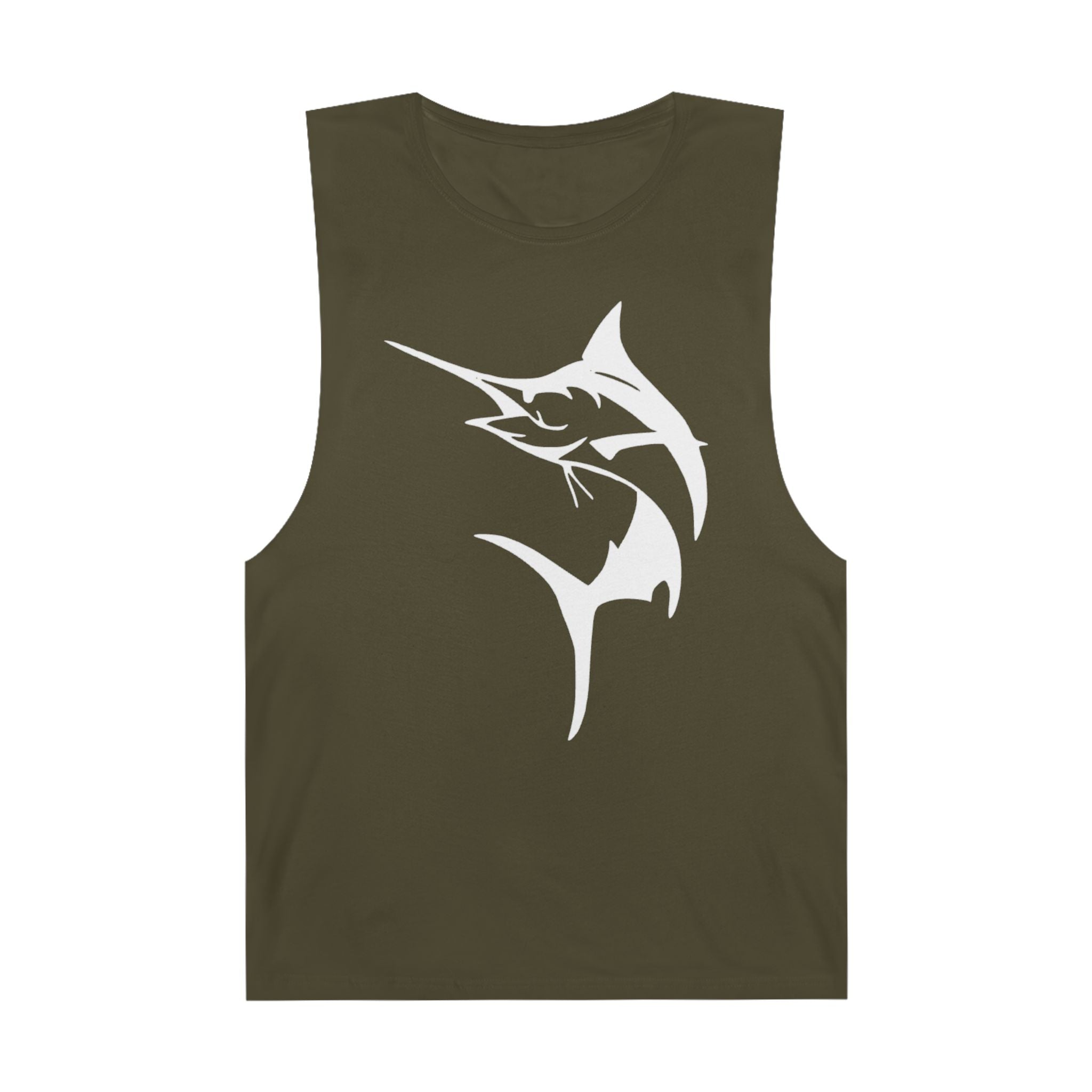 Marlin Unisex Barnard Tank - Vintage Fisherman Style Tee, Perfect for Summer Adventures, Beach Day, Gift for Anglers, Outdoor Fun - Get Tight Gear